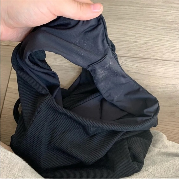 L*SPACE Phoebe Classic One-ShoulderRib Black One-Piece Swimsuit 8 - Picture 9 of 13